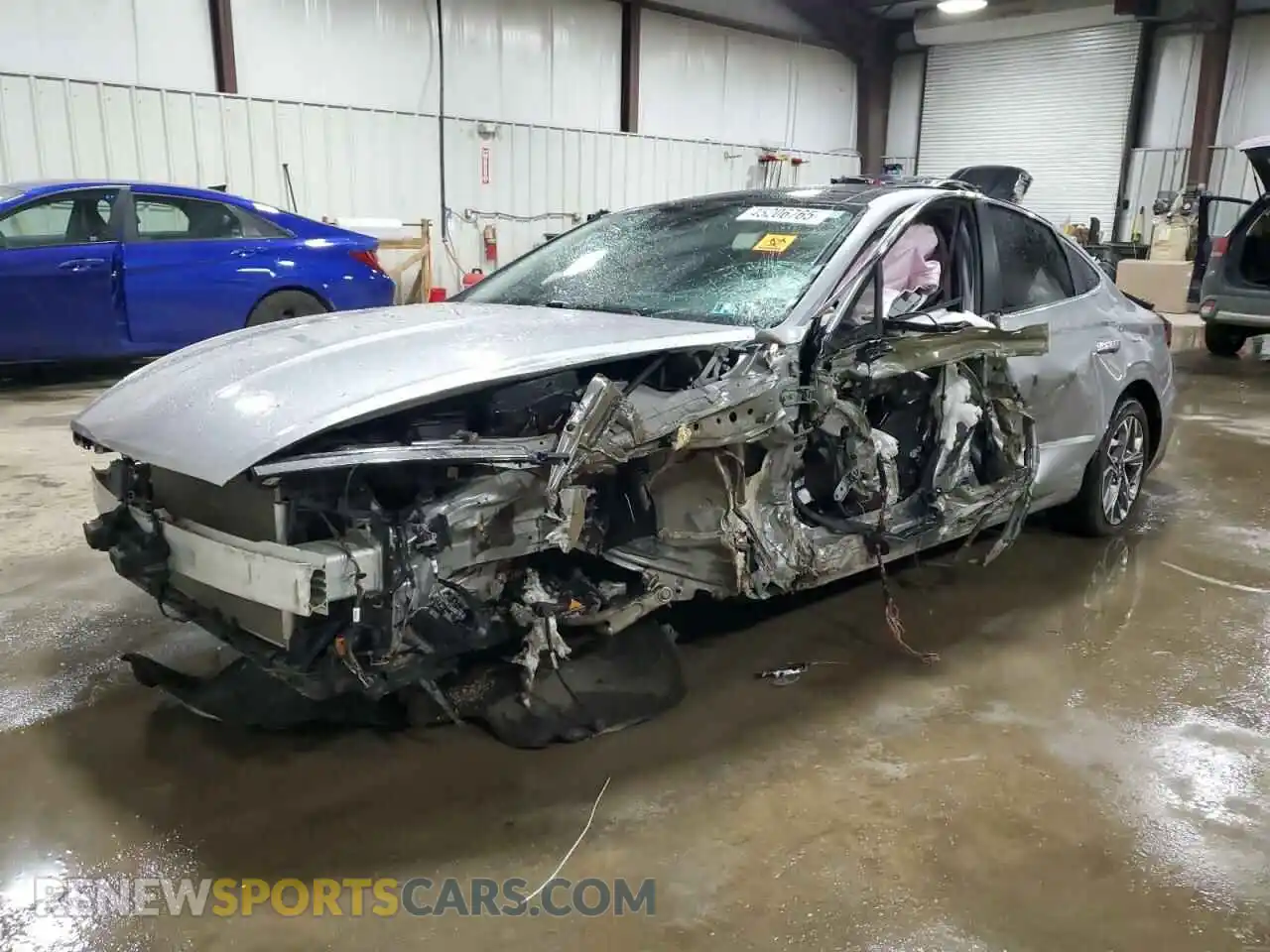 1 Photograph of a damaged car 5NPEF4JA5MH101997 HYUNDAI SONATA 2021
