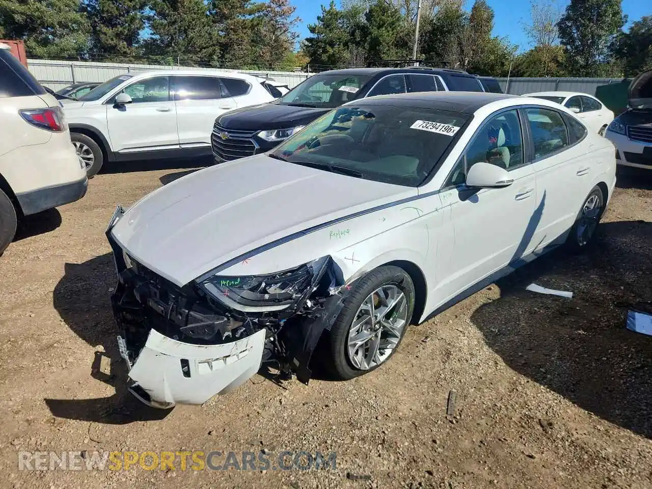 1 Фотография поврежденного автомобиля 5NPEF4JA6MH104116 HYUNDAI SONATA 2021