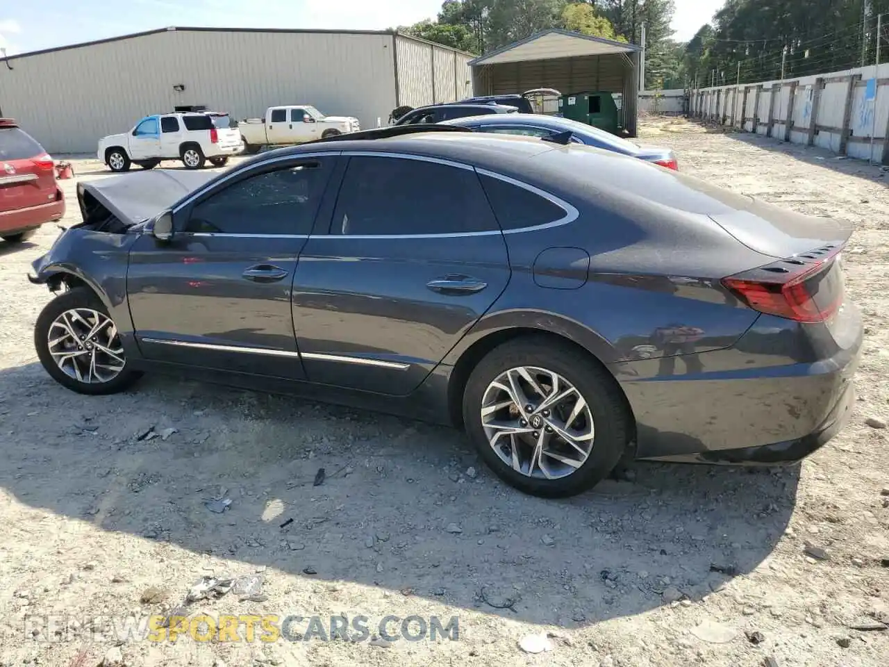 2 Photograph of a damaged car 5NPEF4JA7MH103010 HYUNDAI SONATA 2021