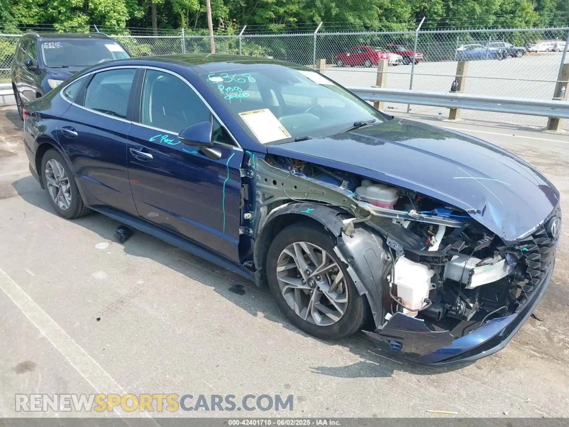 1 Photograph of a damaged car 5NPEF4JA8MH096441 HYUNDAI SONATA 2021