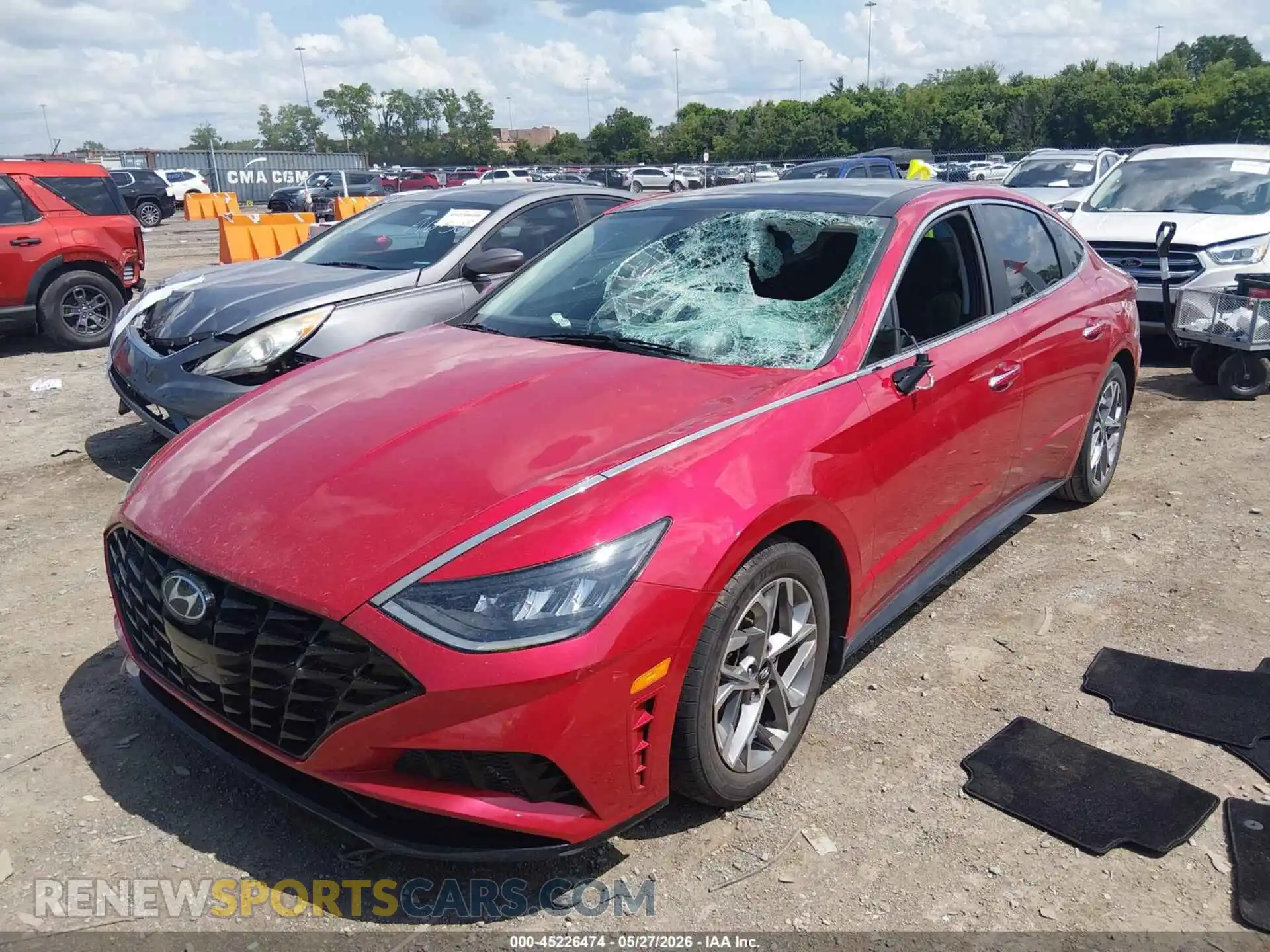 2 Photograph of a damaged car 5NPEF4JA8MH118227 HYUNDAI SONATA 2021