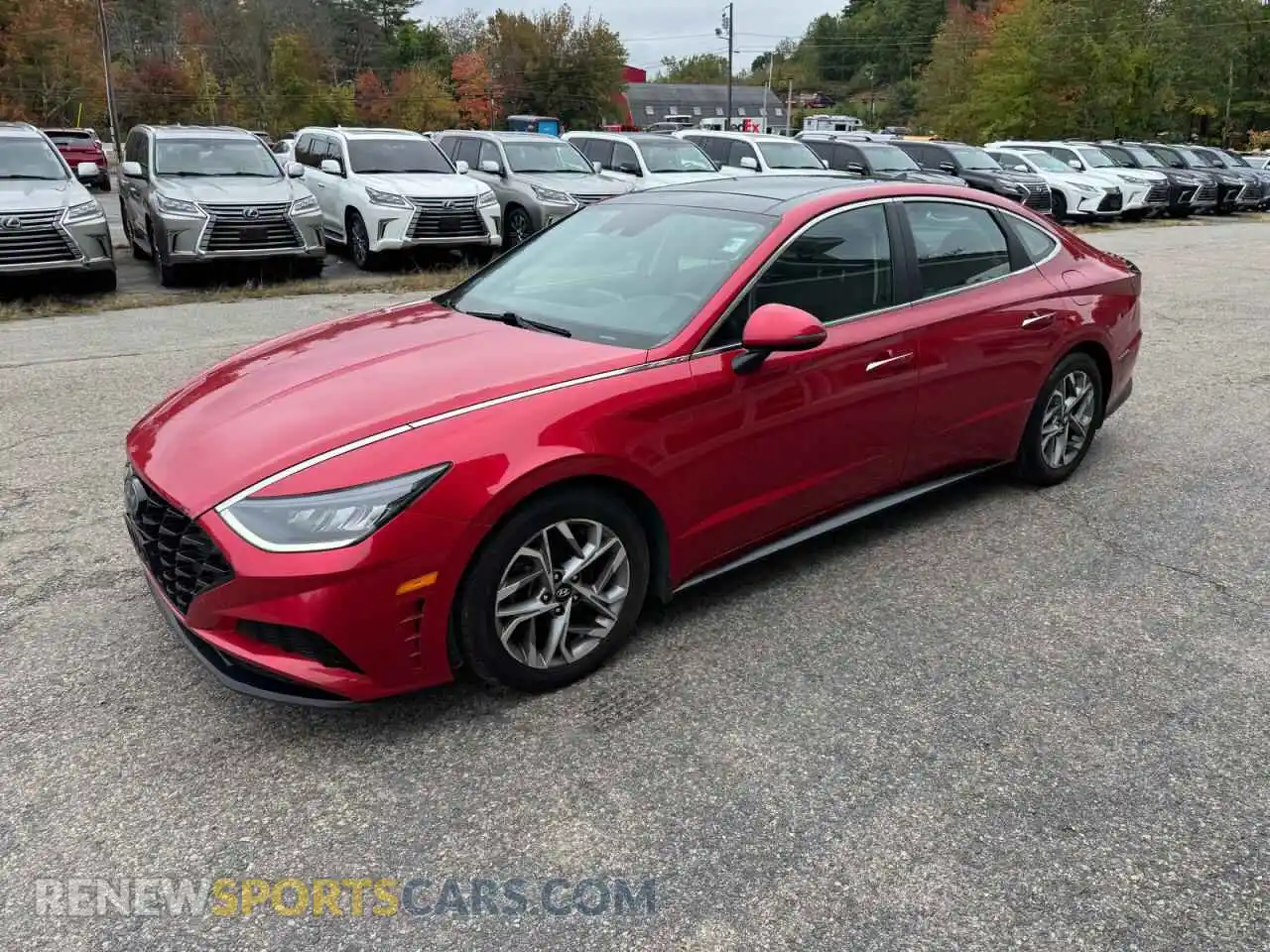 2 Photograph of a damaged car 5NPEF4JA9MH070821 HYUNDAI SONATA 2021