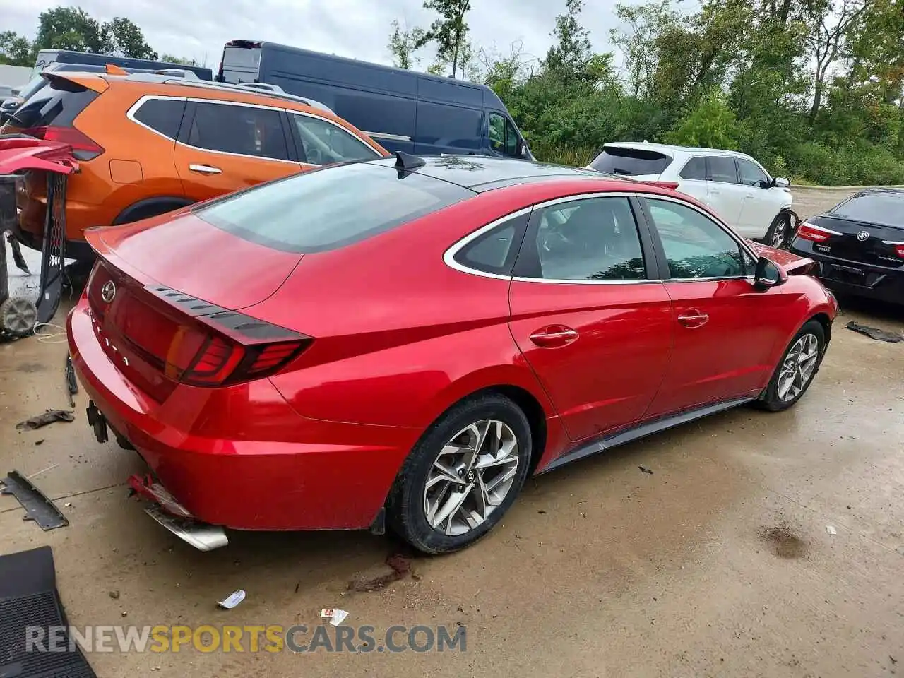 3 Photograph of a damaged car 5NPEF4JA9MH087585 HYUNDAI SONATA 2021