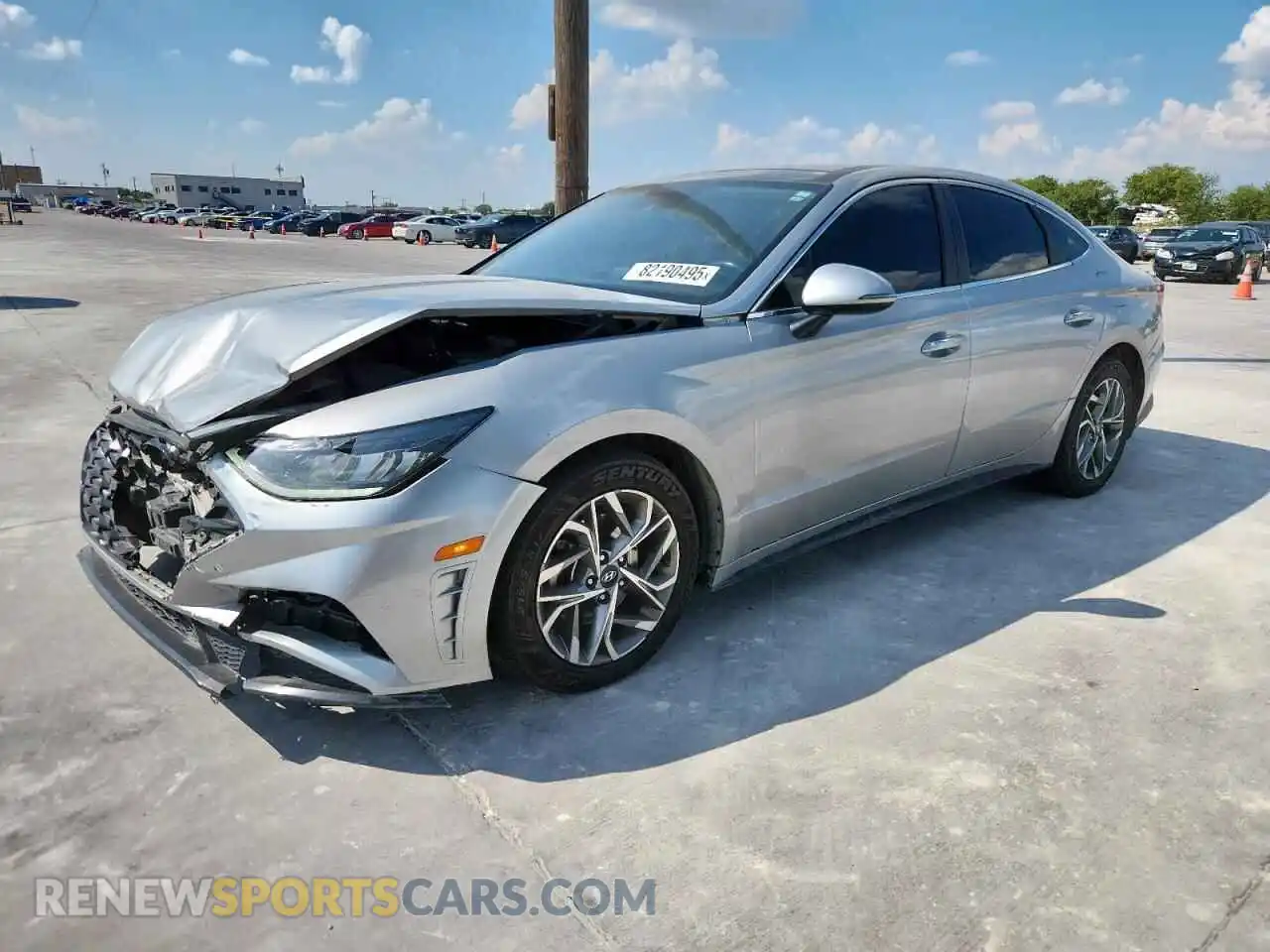 1 Photograph of a damaged car 5NPEF4JAXMH081858 HYUNDAI SONATA 2021