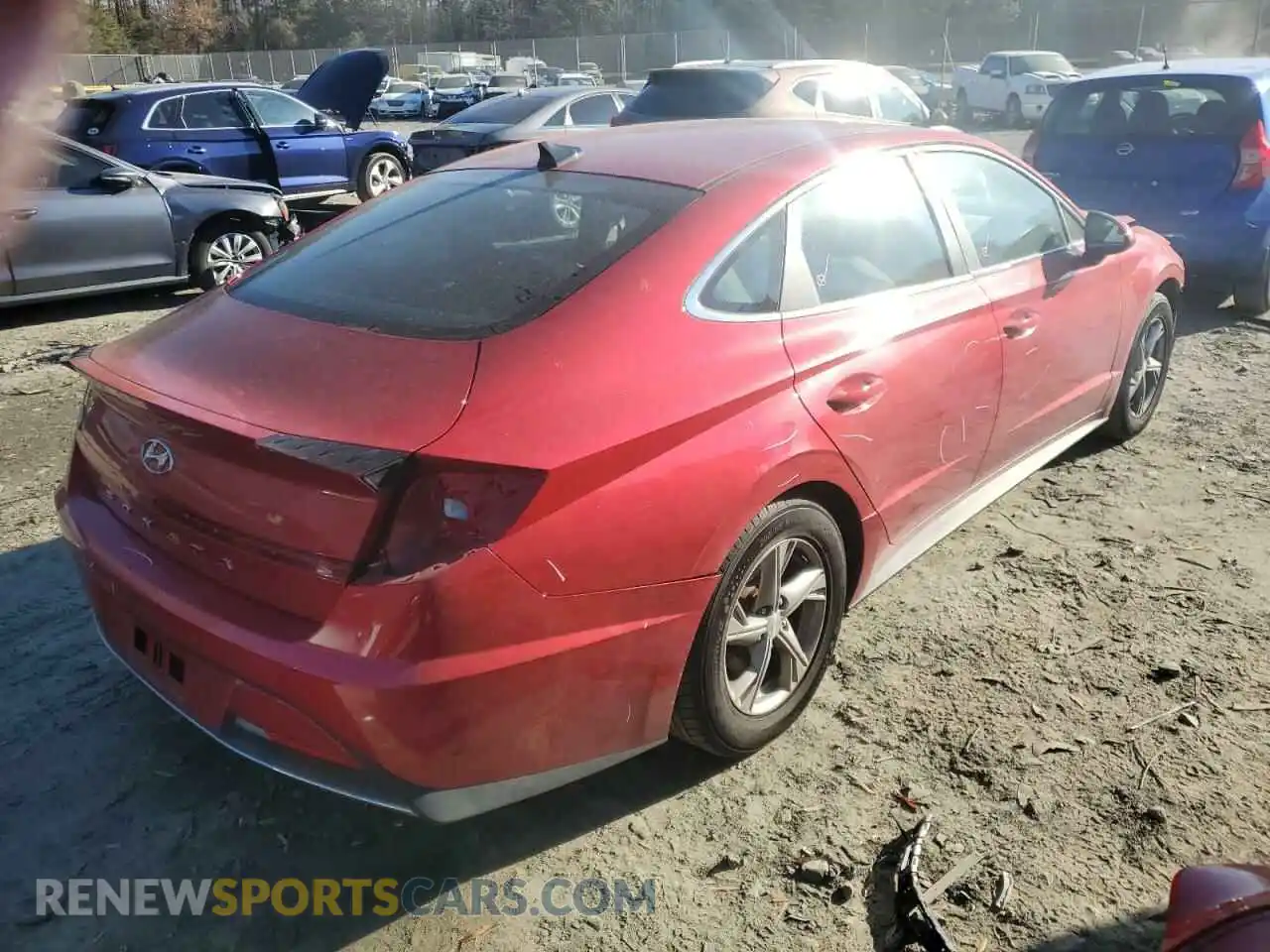 3 Photograph of a damaged car 5NPEG4JA0MH071028 HYUNDAI SONATA 2021