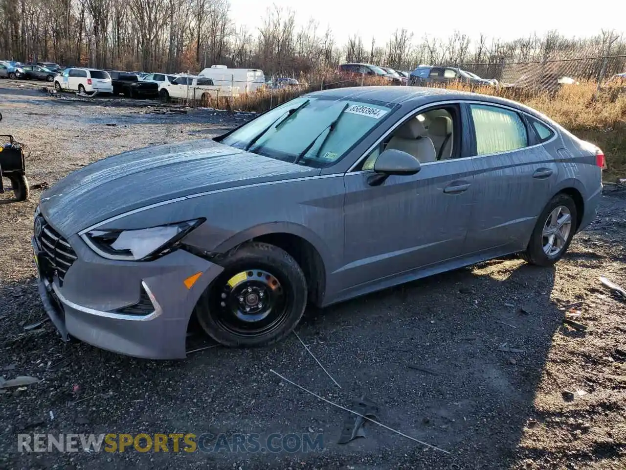 1 Photograph of a damaged car 5NPEG4JA0MH073796 HYUNDAI SONATA 2021