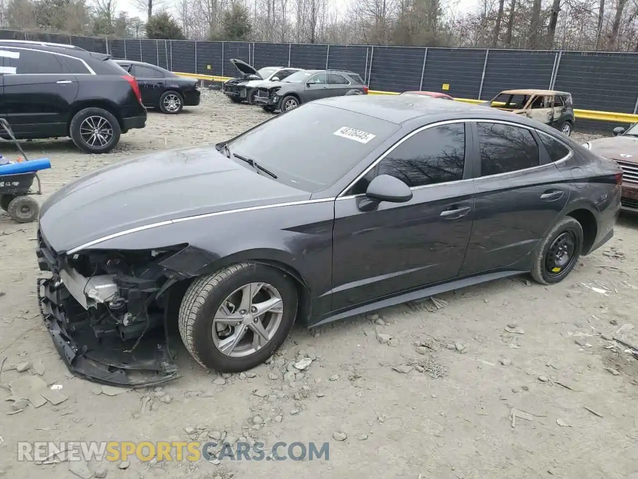 1 Photograph of a damaged car 5NPEG4JA0MH074012 HYUNDAI SONATA 2021