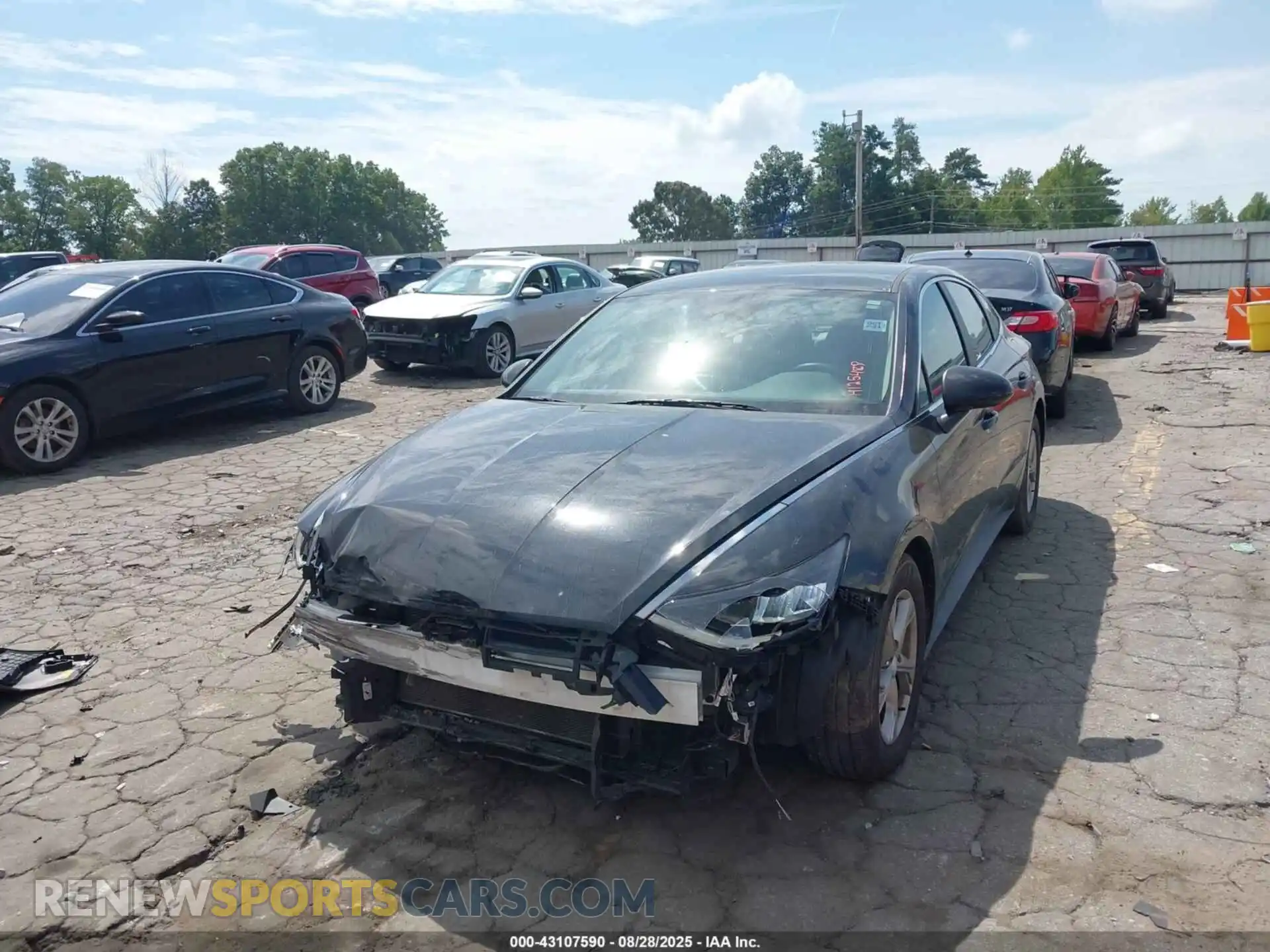 2 fotografías del automóvil dañado 5NPEG4JA0MH125489 HYUNDAI SONATA 2021