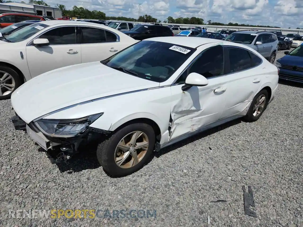 1 Photograph of a damaged car 5NPEG4JA0MH130935 HYUNDAI SONATA 2021