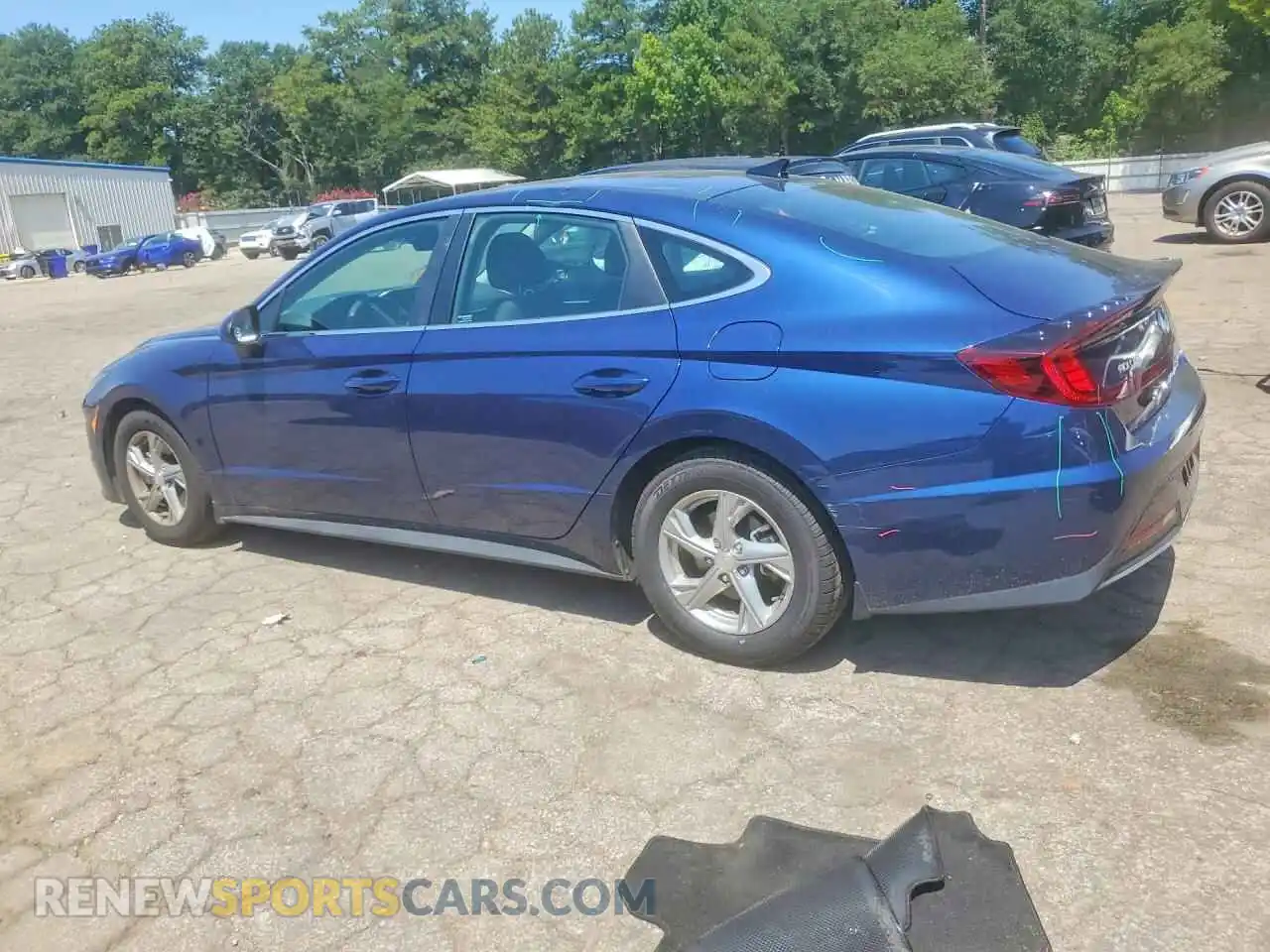 2 fotografías del automóvil dañado 5NPEG4JA1MH073130 HYUNDAI SONATA 2021