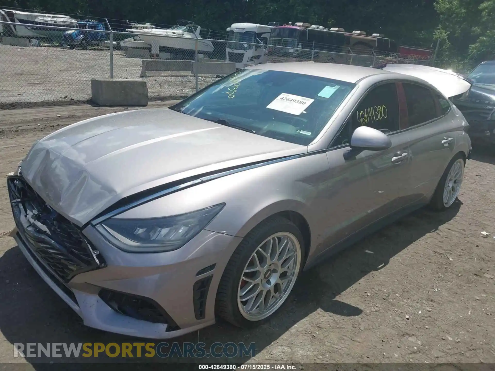 2 Photograph of a damaged car 5NPEG4JA1MH074763 HYUNDAI SONATA 2021