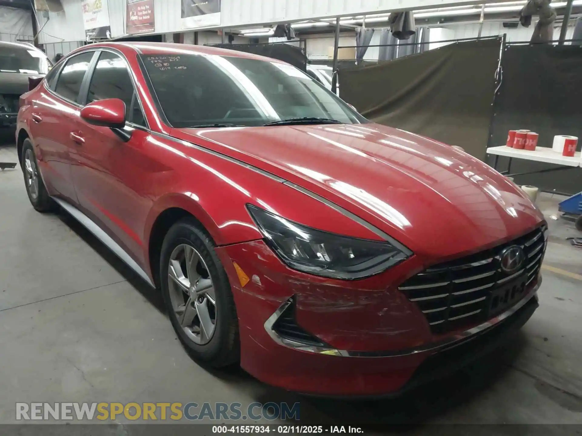1 Photograph of a damaged car 5NPEG4JA1MH080644 HYUNDAI SONATA 2021