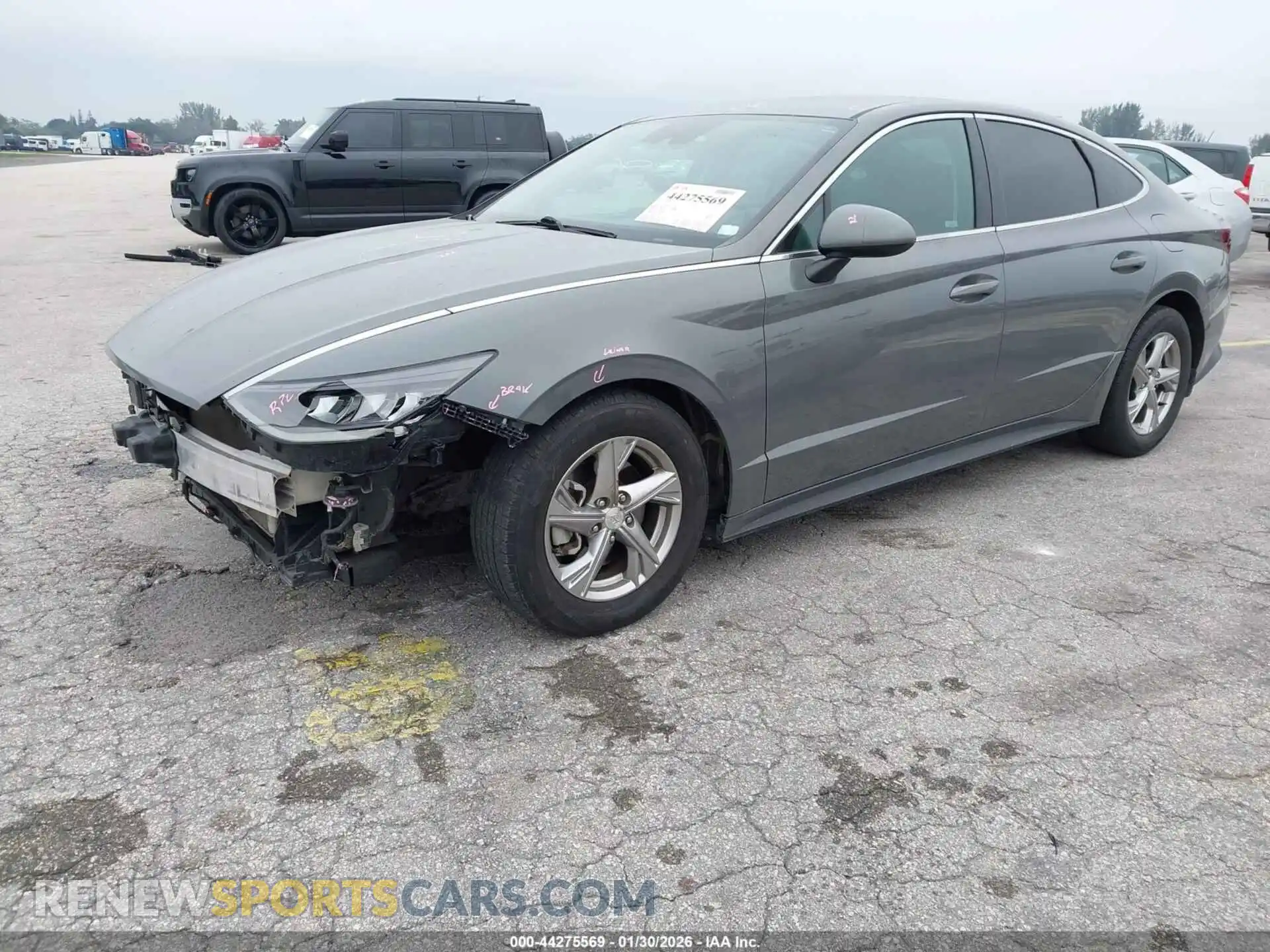 2 Photograph of a damaged car 5NPEG4JA1MH086038 HYUNDAI SONATA 2021