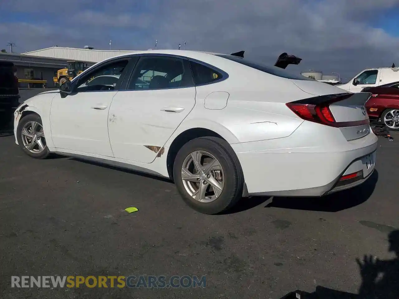 2 fotografías del automóvil dañado 5NPEG4JA1MH097346 HYUNDAI SONATA 2021
