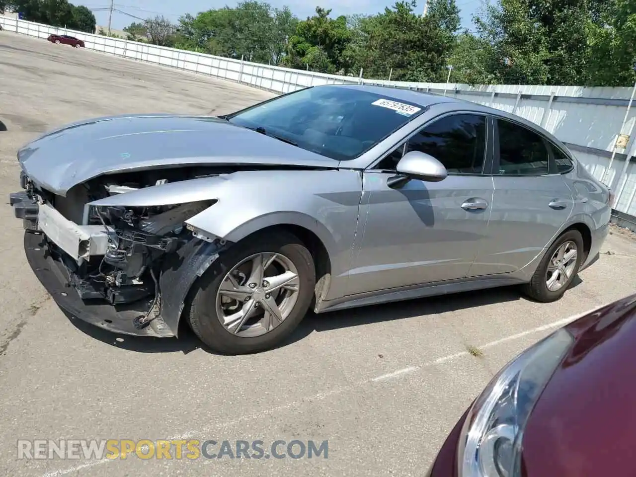 1 Photograph of a damaged car 5NPEG4JA1MH113979 HYUNDAI SONATA 2021