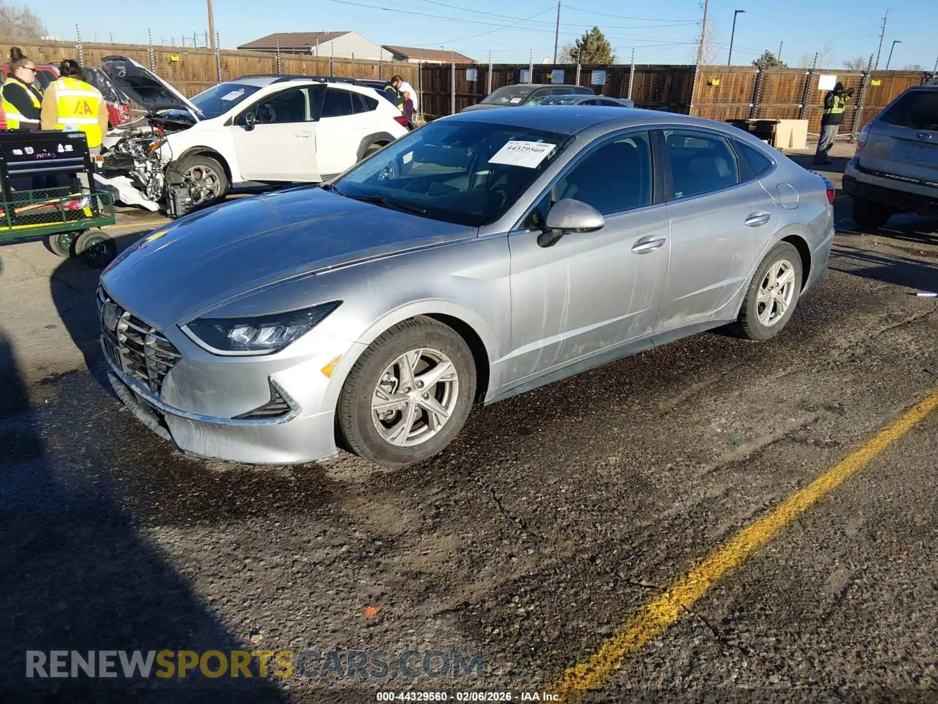 2 Photograph of a damaged car 5NPEG4JA1MH128496 HYUNDAI SONATA 2021