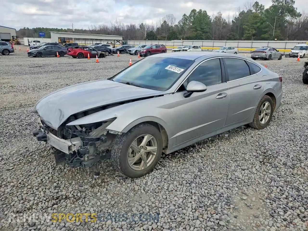 1 Photograph of a damaged car 5NPEG4JA2MH064484 HYUNDAI SONATA 2021