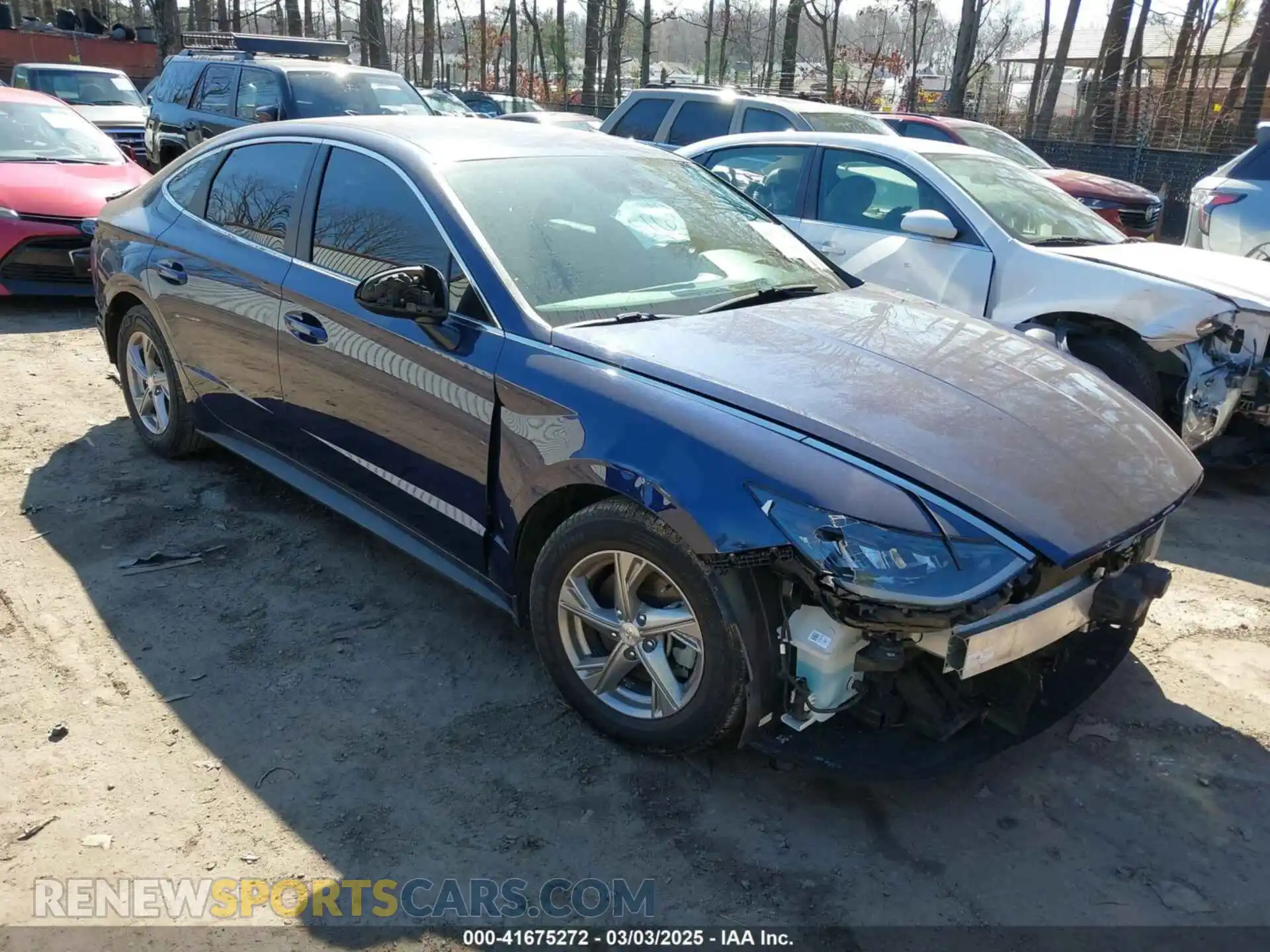1 Photograph of a damaged car 5NPEG4JA2MH090440 HYUNDAI SONATA 2021
