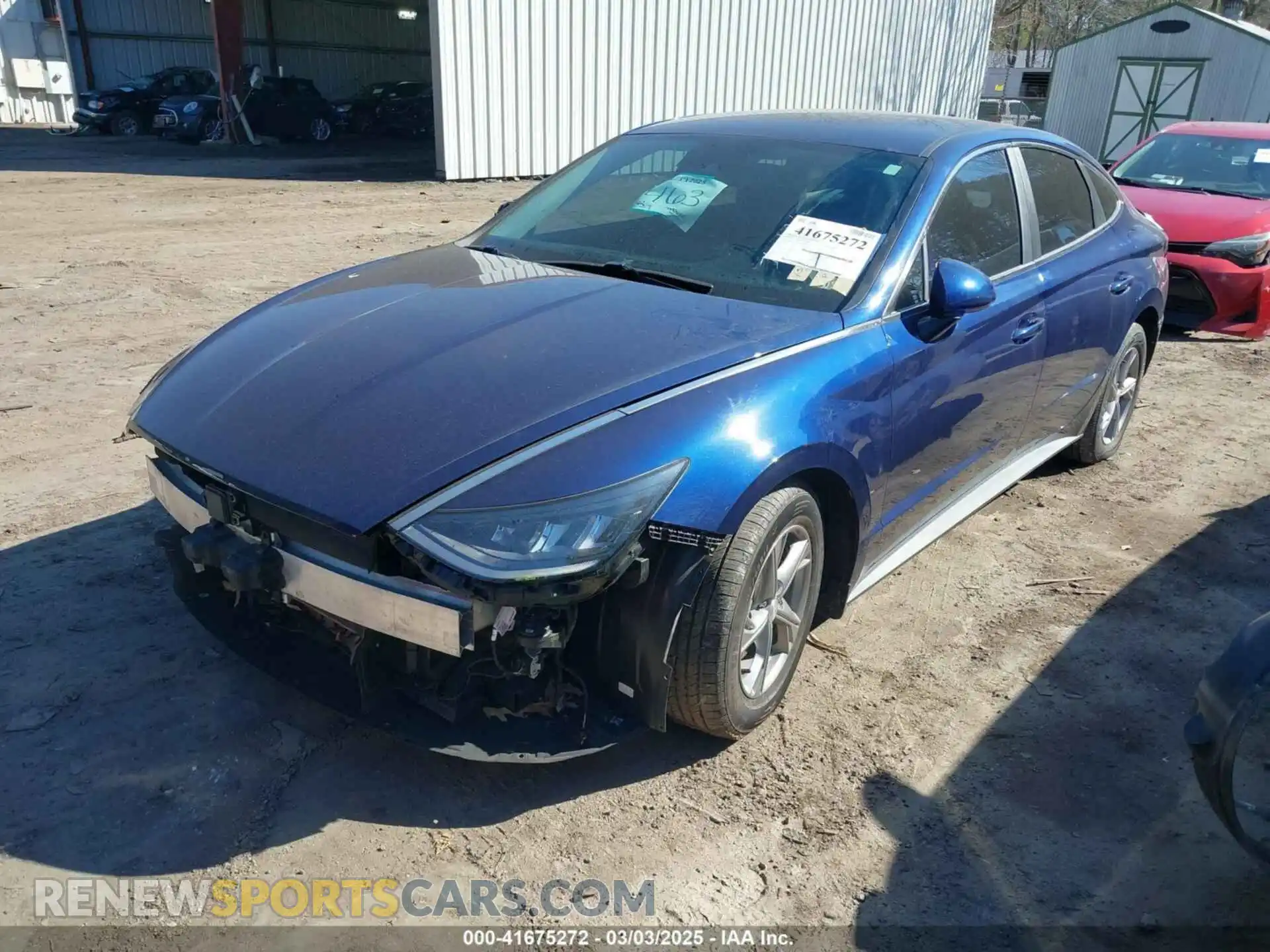 2 Photograph of a damaged car 5NPEG4JA2MH090440 HYUNDAI SONATA 2021
