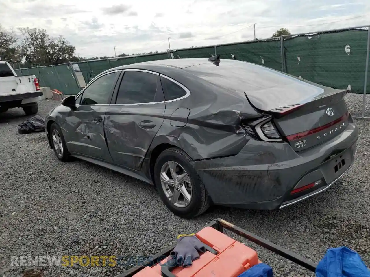 2 Photograph of a damaged car 5NPEG4JA2MH102294 HYUNDAI SONATA 2021