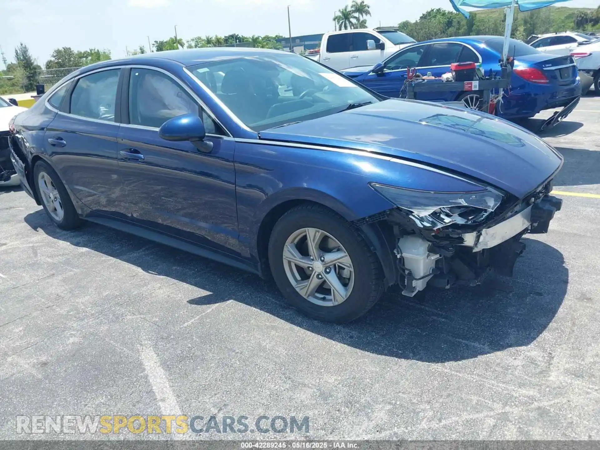1 fotografías del automóvil dañado 5NPEG4JA2MH122402 HYUNDAI SONATA 2021