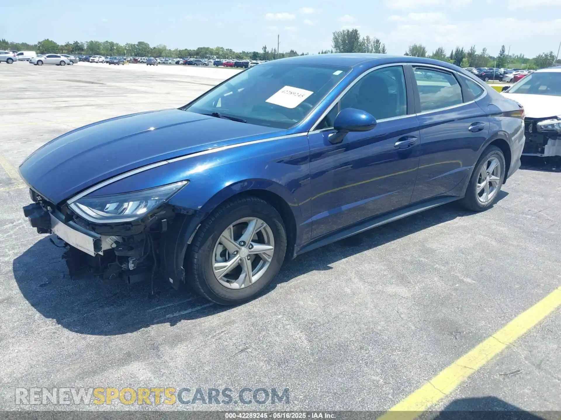 2 fotografías del automóvil dañado 5NPEG4JA2MH122402 HYUNDAI SONATA 2021