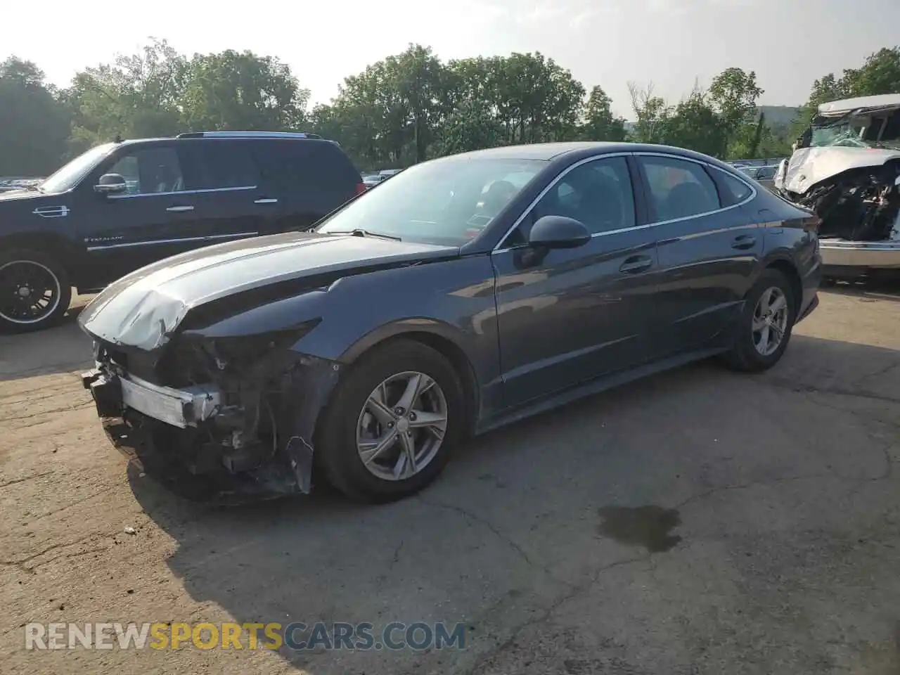1 Photograph of a damaged car 5NPEG4JA3MH079835 HYUNDAI SONATA 2021