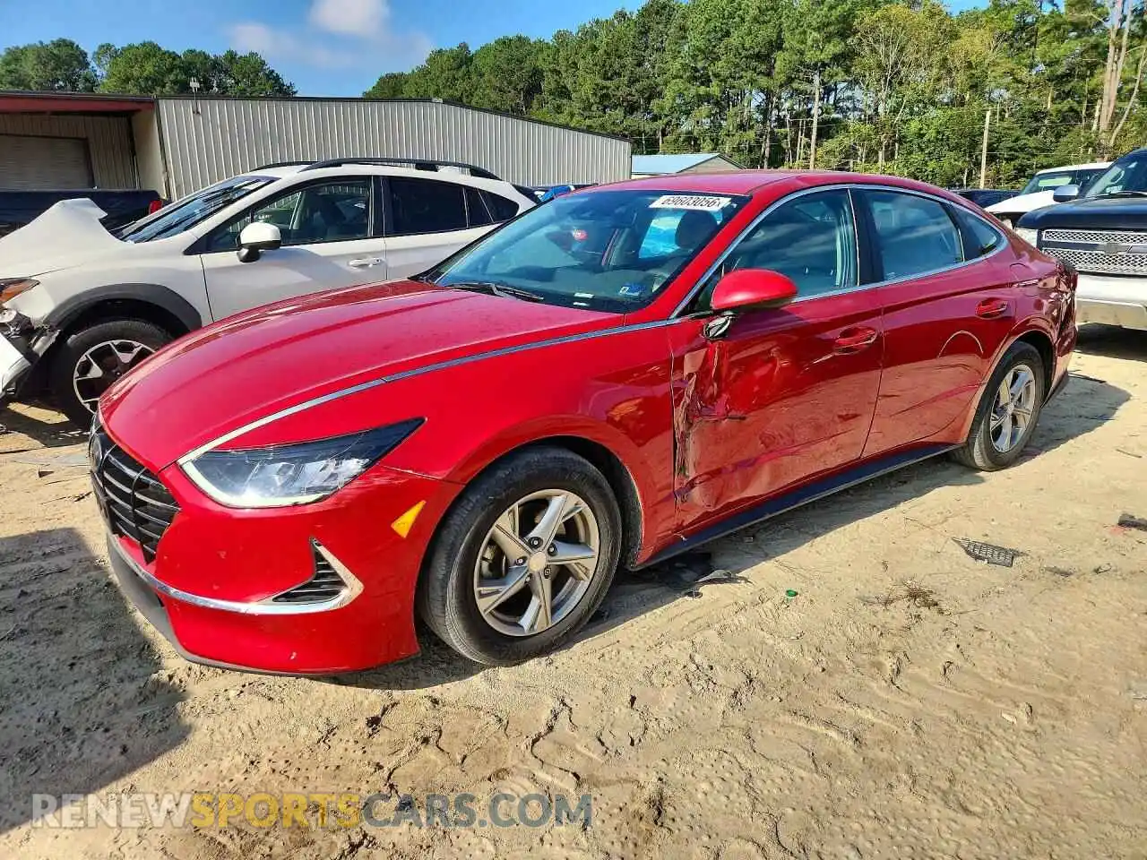 1 fotografías del automóvil dañado 5NPEG4JA3MH088356 HYUNDAI SONATA 2021