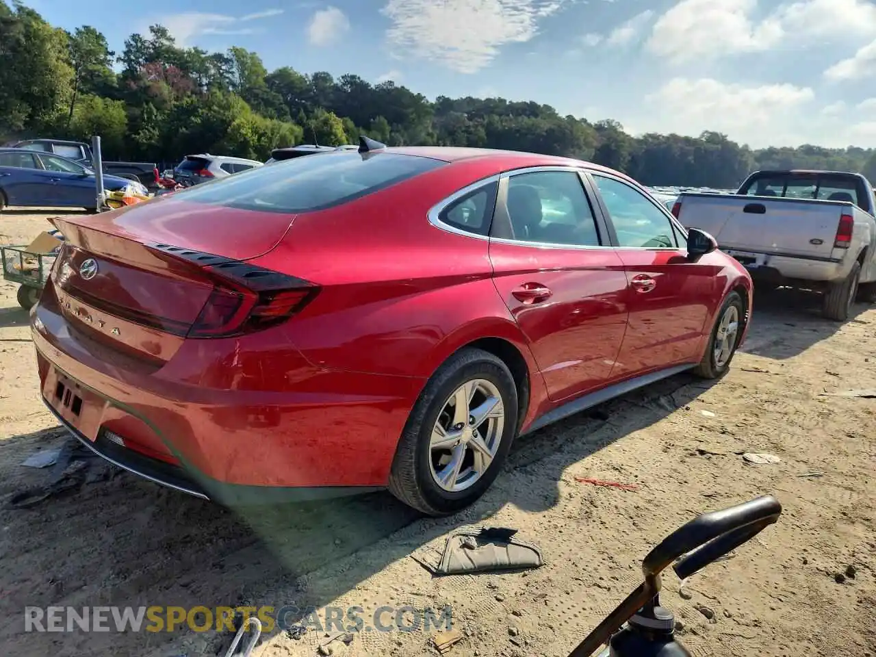 3 fotografías del automóvil dañado 5NPEG4JA3MH088356 HYUNDAI SONATA 2021