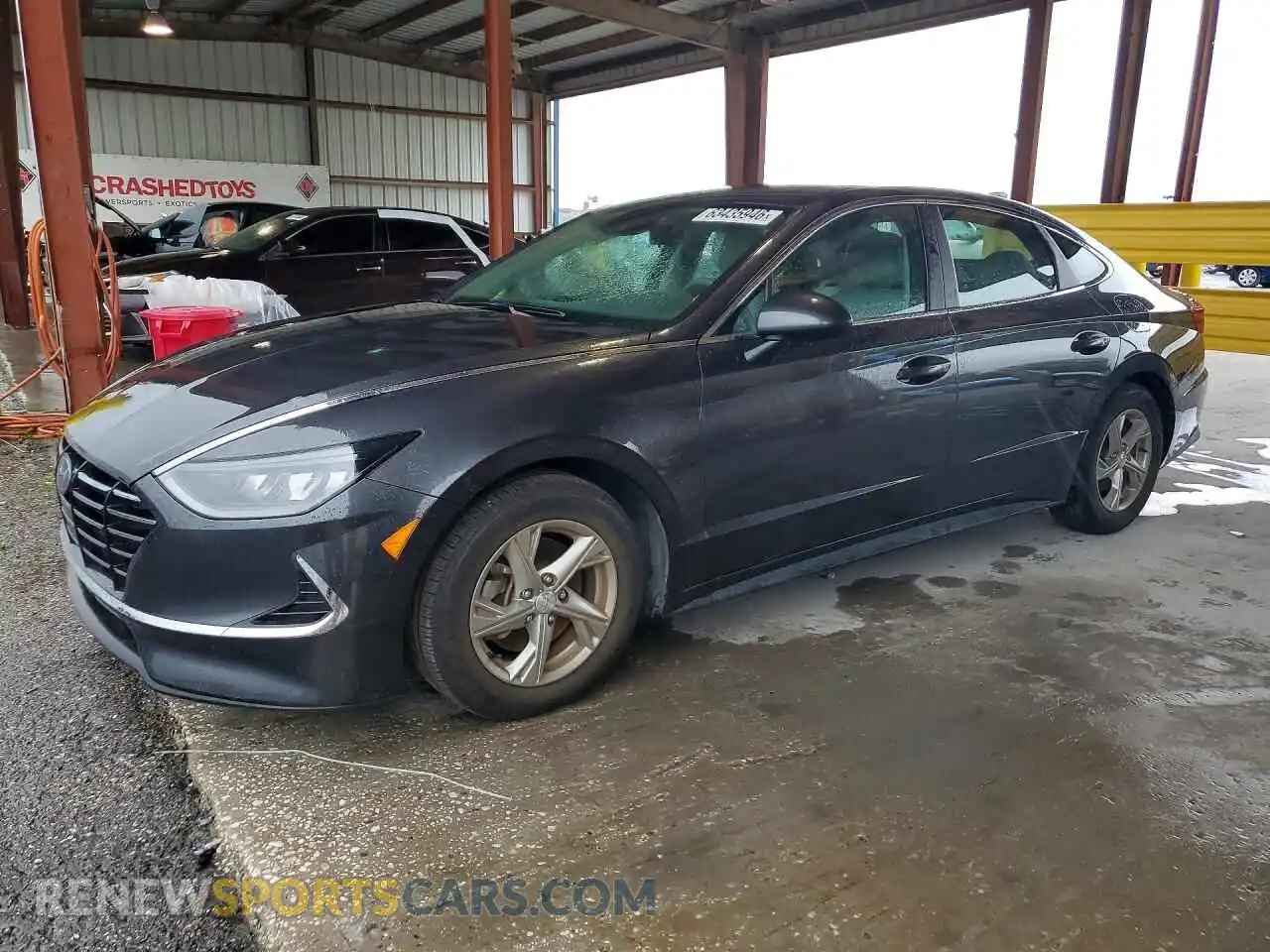 1 Photograph of a damaged car 5NPEG4JA3MH097235 HYUNDAI SONATA 2021