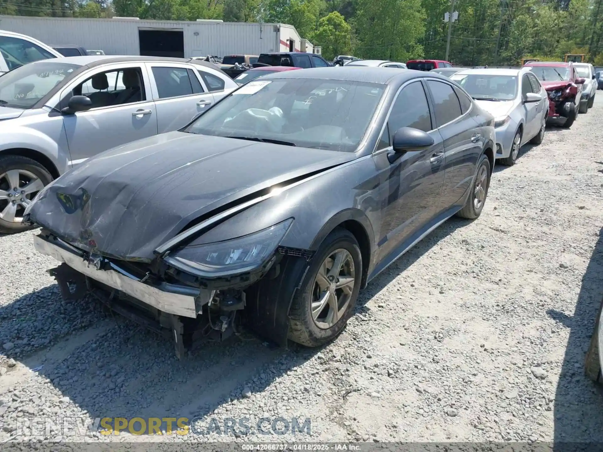 2 fotografías del automóvil dañado 5NPEG4JA3MH117824 HYUNDAI SONATA 2021
