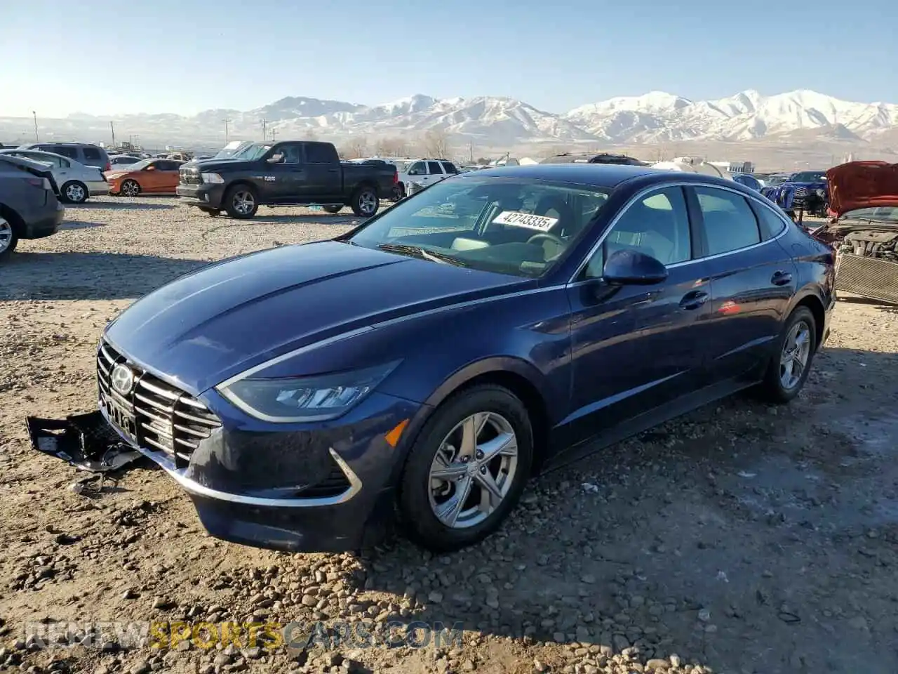 1 Photograph of a damaged car 5NPEG4JA3MH125325 HYUNDAI SONATA 2021