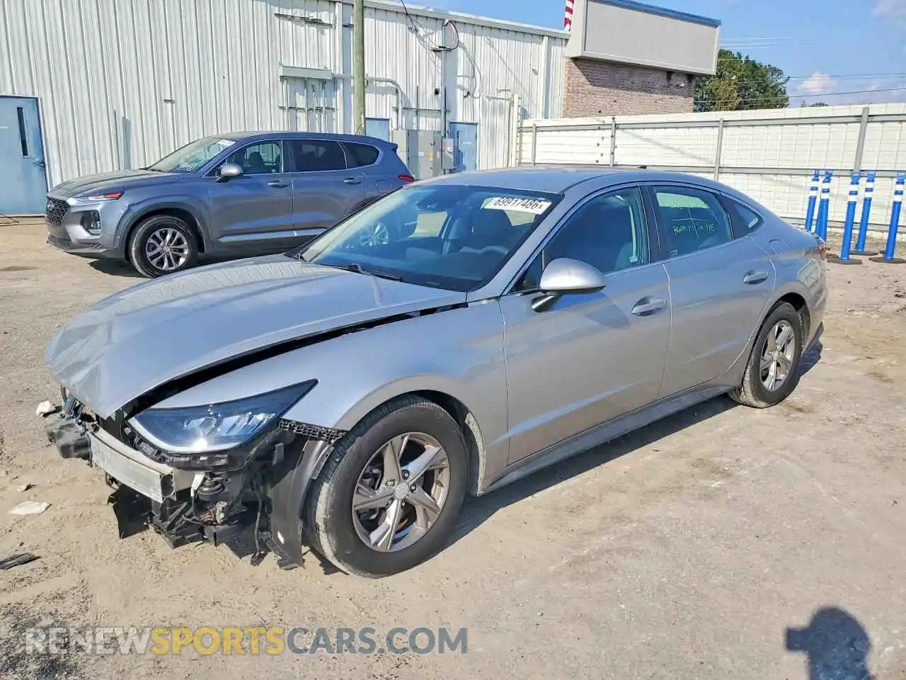 1 Photograph of a damaged car 5NPEG4JA4MH079536 HYUNDAI SONATA 2021
