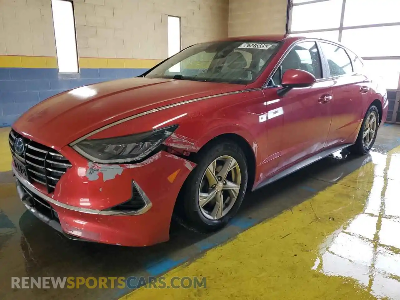 1 Photograph of a damaged car 5NPEG4JA4MH080816 HYUNDAI SONATA 2021
