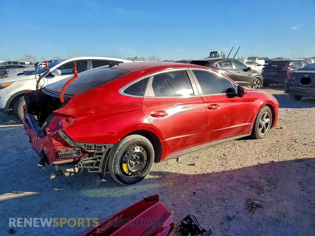 3 Photograph of a damaged car 5NPEG4JA4MH081500 HYUNDAI SONATA 2021