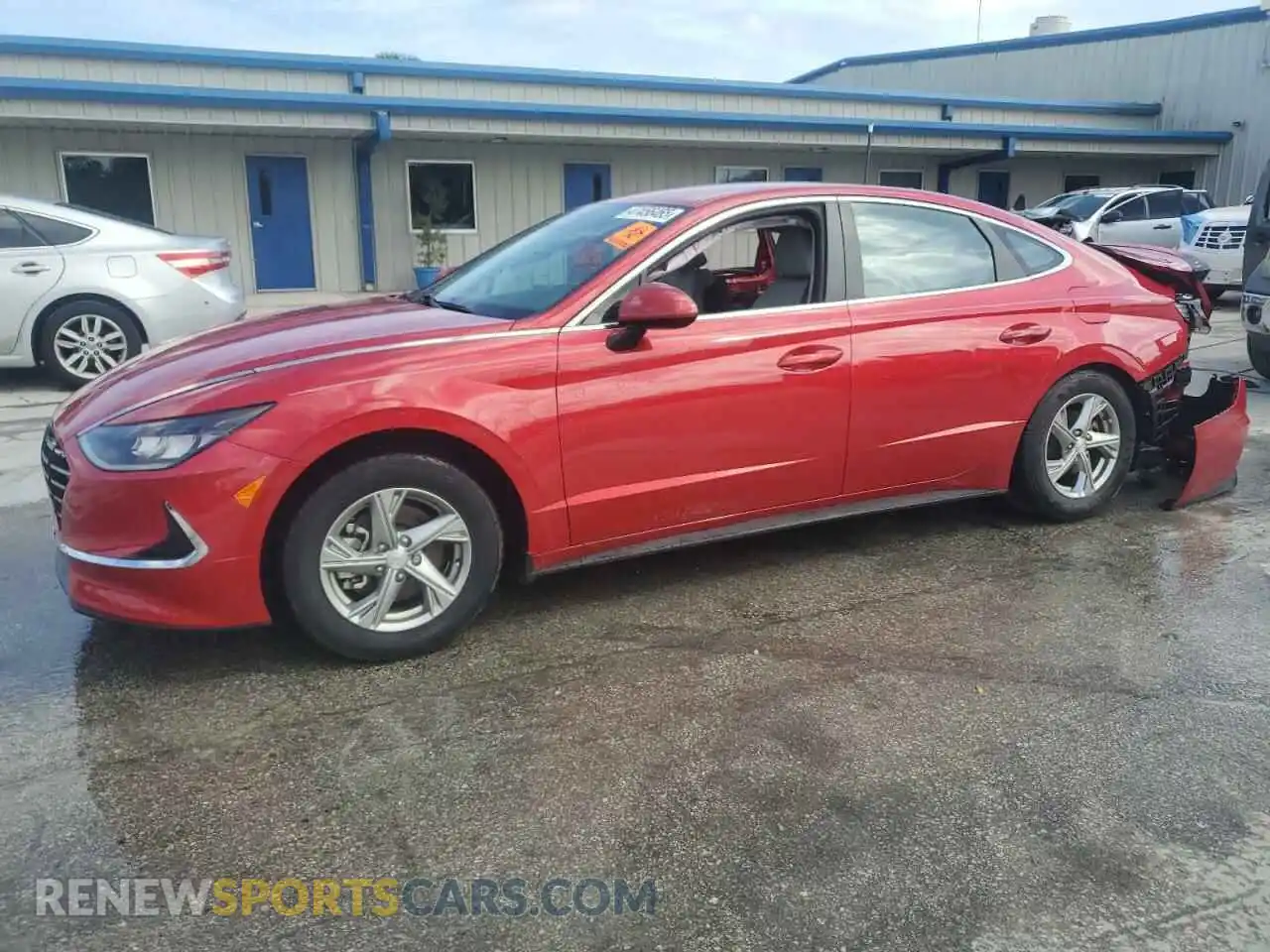 1 Photograph of a damaged car 5NPEG4JA4MH117847 HYUNDAI SONATA 2021