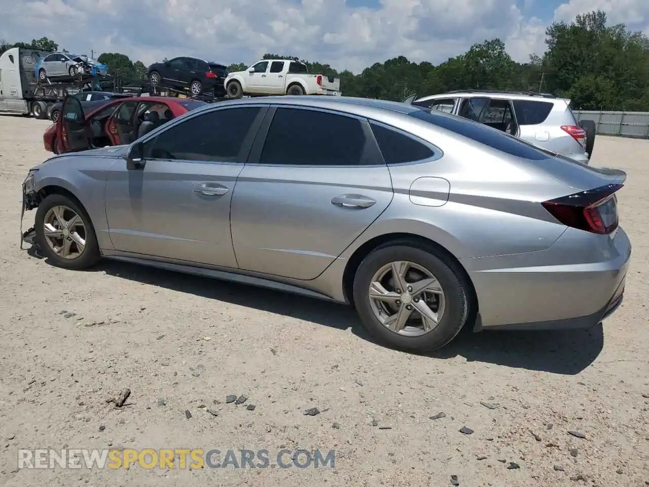2 fotografías del automóvil dañado 5NPEG4JA5MH121180 HYUNDAI SONATA 2021