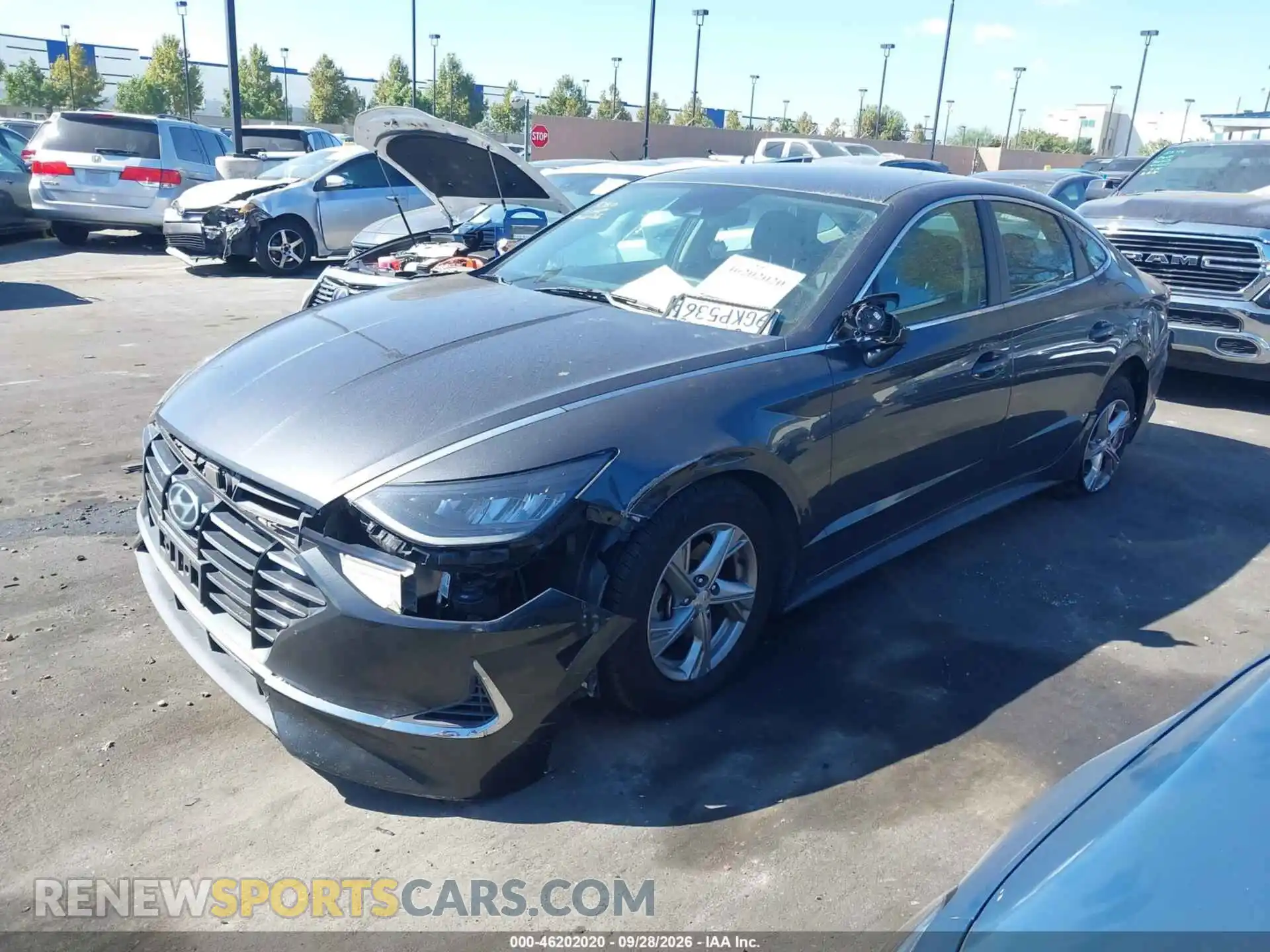 2 Photograph of a damaged car 5NPEG4JA6MH069266 HYUNDAI SONATA 2021