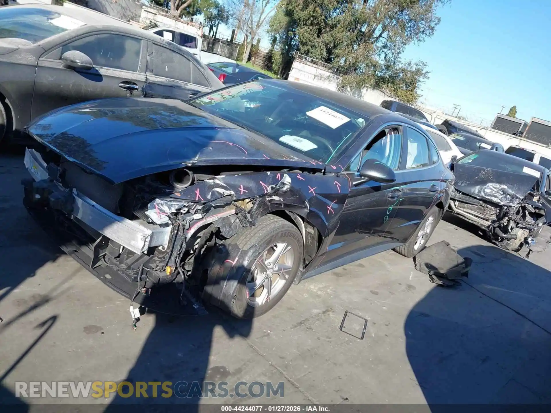 2 Photograph of a damaged car 5NPEG4JA6MH075973 HYUNDAI SONATA 2021