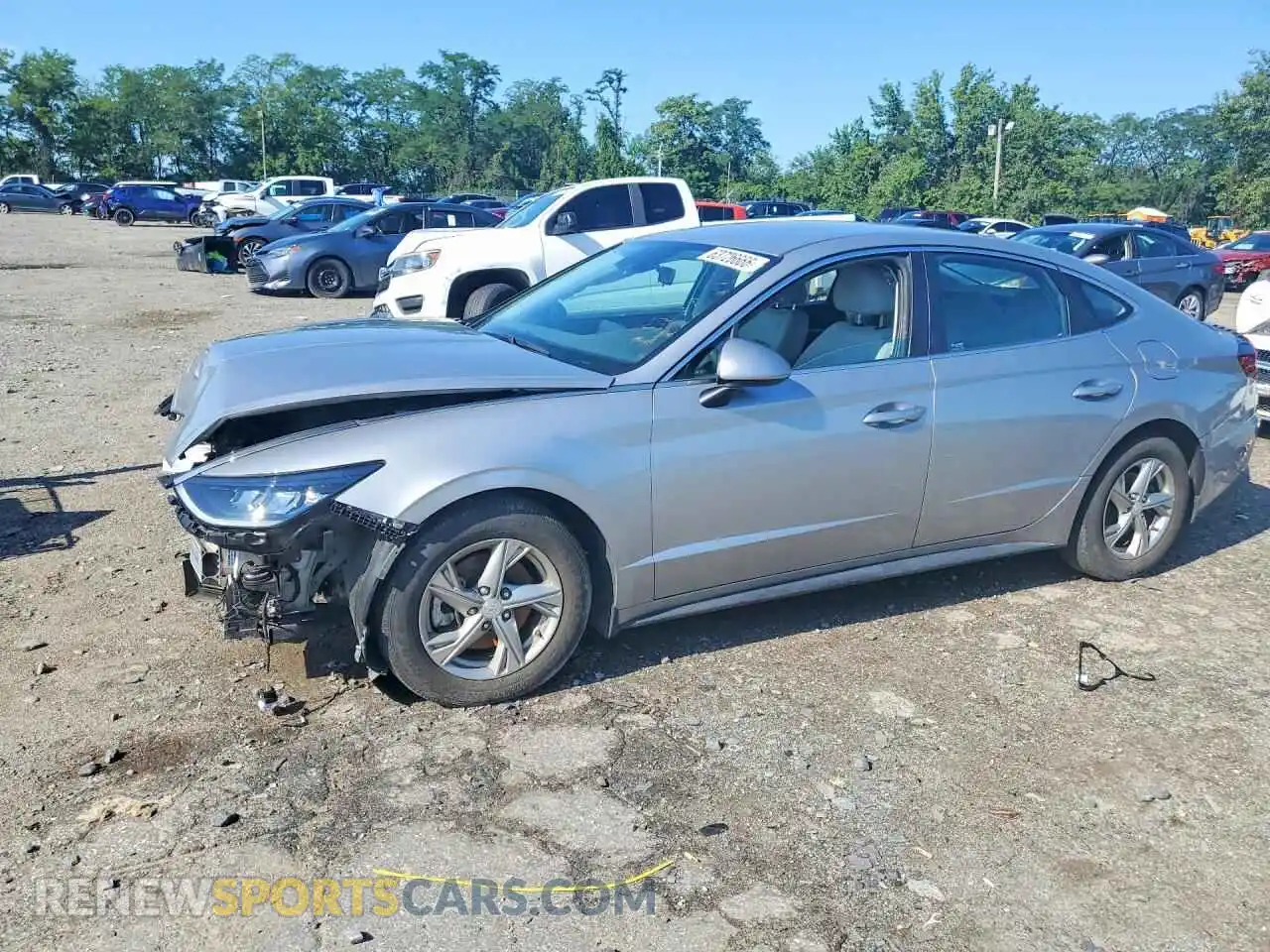 1 Photograph of a damaged car 5NPEG4JA6MH076461 HYUNDAI SONATA 2021
