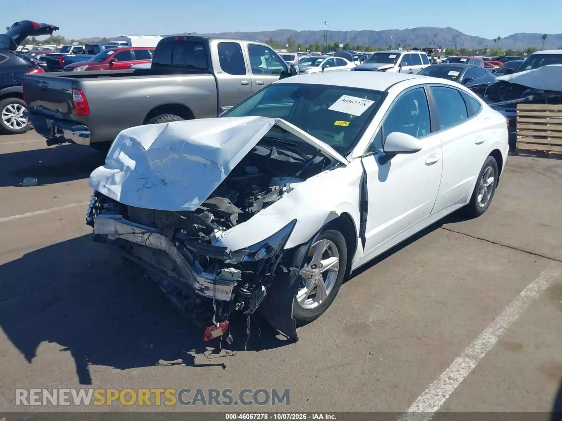 2 Photograph of a damaged car 5NPEG4JA6MH091168 HYUNDAI SONATA 2021