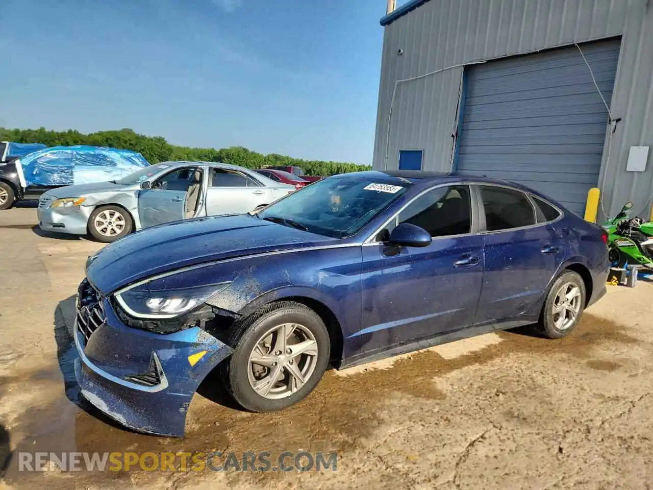 1 Photograph of a damaged car 5NPEG4JA6MH104730 HYUNDAI SONATA 2021