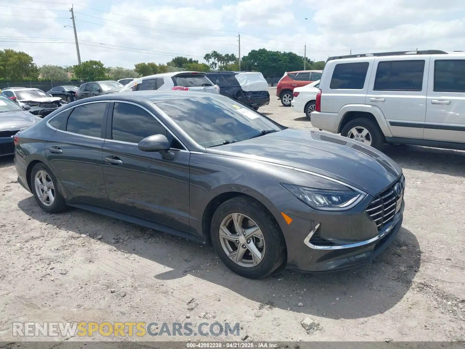 1 fotografías del automóvil dañado 5NPEG4JA6MH105036 HYUNDAI SONATA 2021
