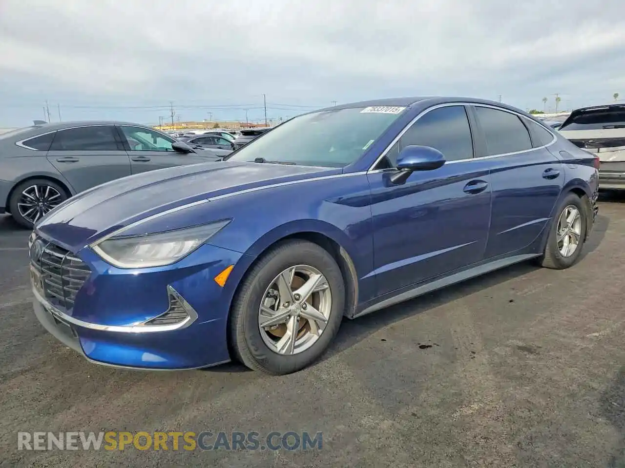 1 Photograph of a damaged car 5NPEG4JA6MH110060 HYUNDAI SONATA 2021