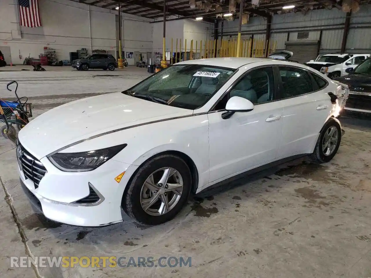 1 Photograph of a damaged car 5NPEG4JA8MH075098 HYUNDAI SONATA 2021