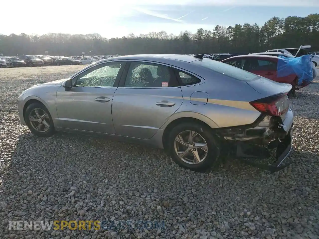 2 Photograph of a damaged car 5NPEG4JA8MH129953 HYUNDAI SONATA 2021