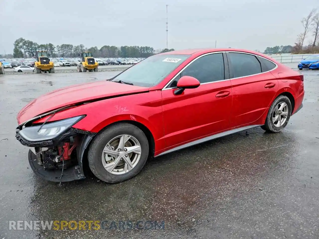 1 Photograph of a damaged car 5NPEG4JA8MH130892 HYUNDAI SONATA 2021