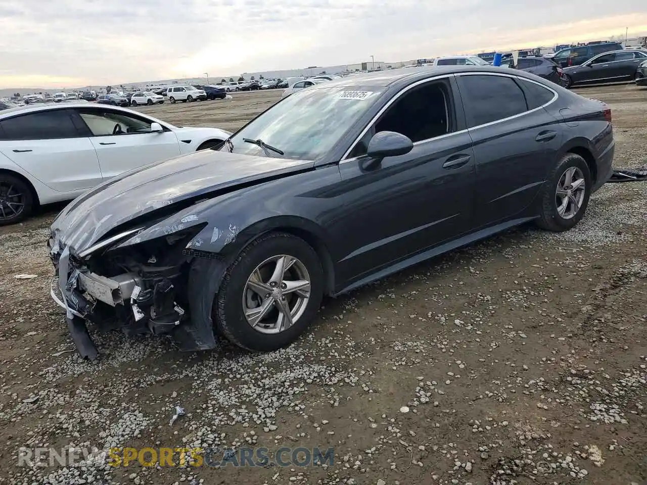 1 Photograph of a damaged car 5NPEG4JA9MH070492 HYUNDAI SONATA 2021