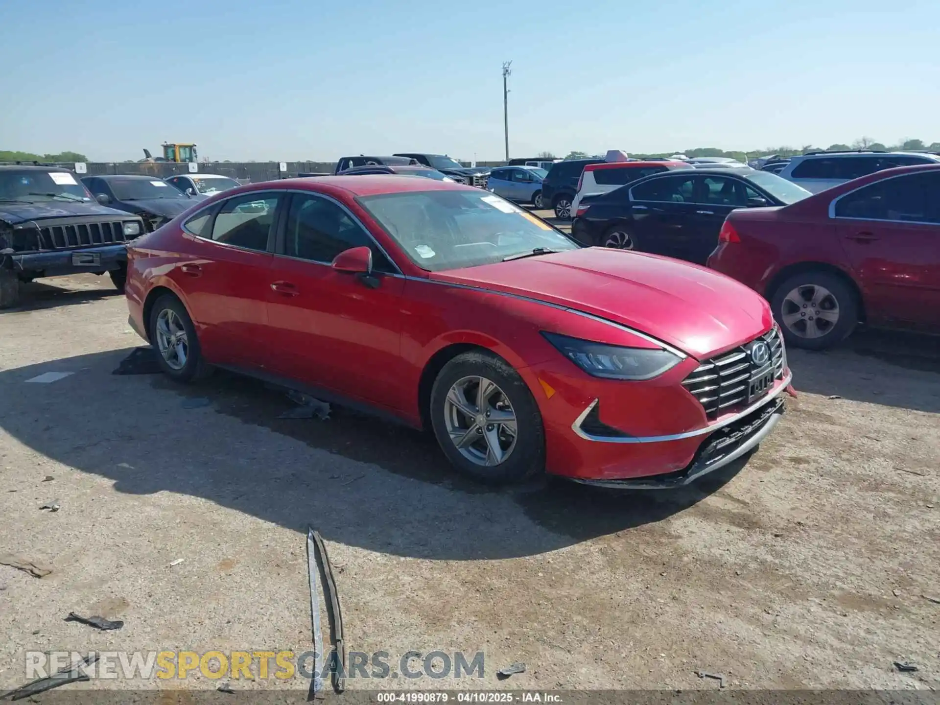 1 Photograph of a damaged car 5NPEG4JA9MH117326 HYUNDAI SONATA 2021