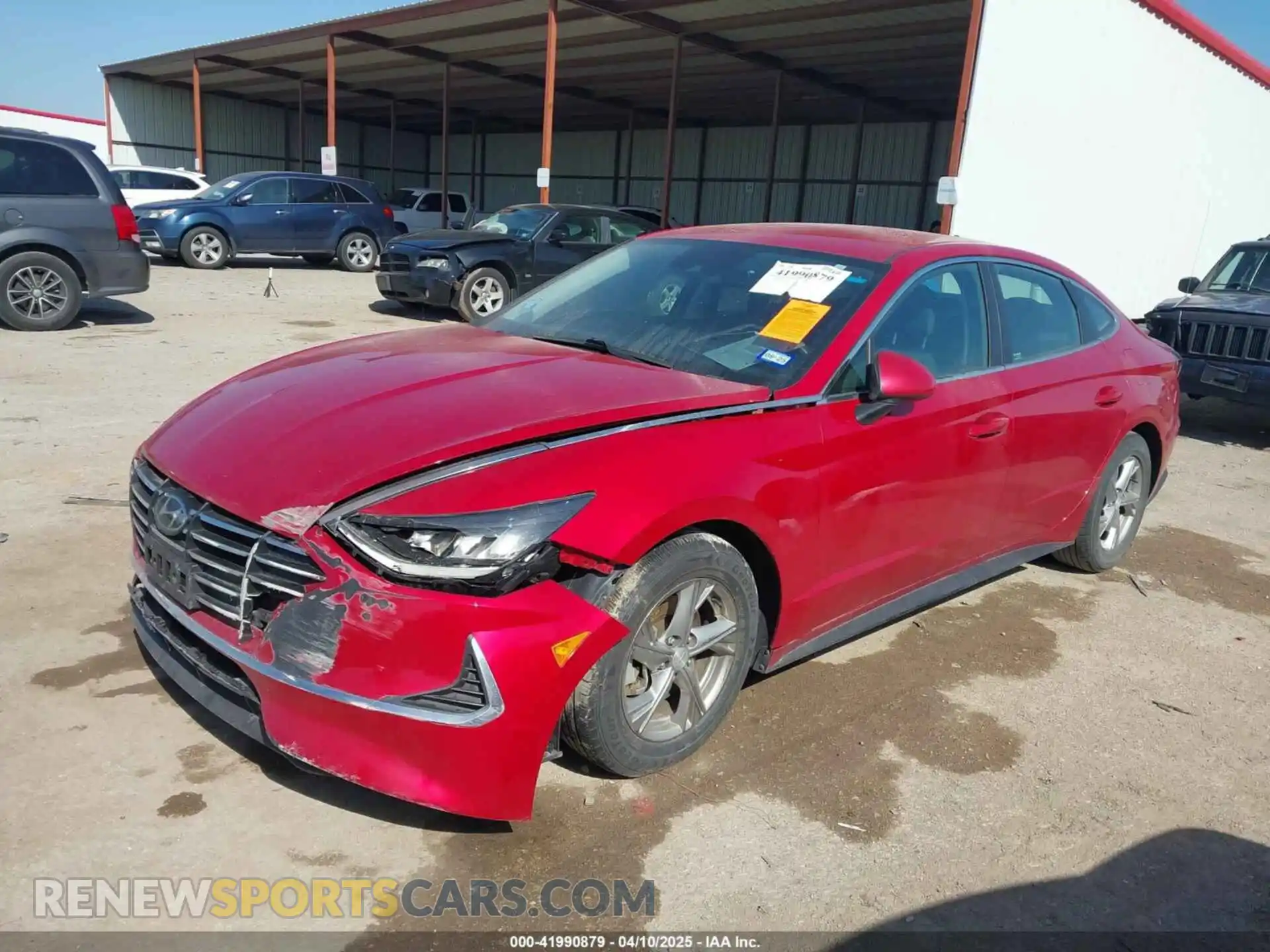 2 Photograph of a damaged car 5NPEG4JA9MH117326 HYUNDAI SONATA 2021